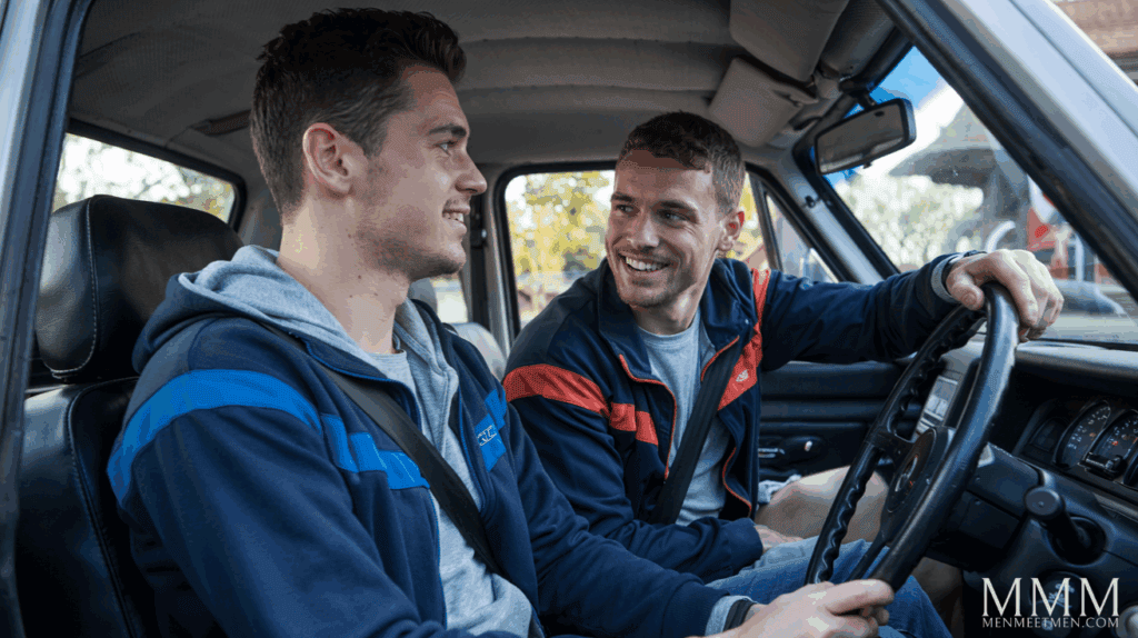 Wanking Your Mate Off in his car