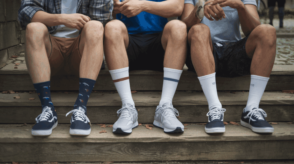 mens socks and feet